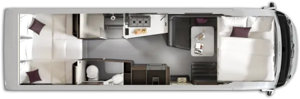 Nachtgrundriss Adria Supersonic 890 LL