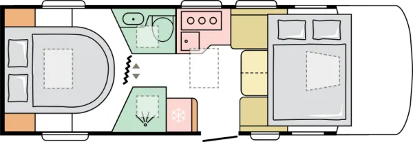 Nachtgrundriss Adria Sonic Supreme 700 DC