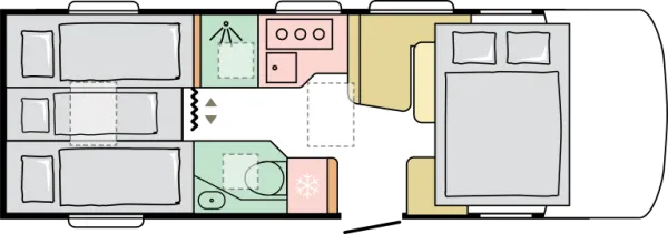 Nachtgrundriss Adria Sonic 700 SL