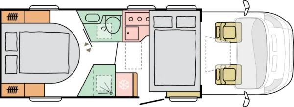 Nachtgrundriss Adria Matrix Supreme MB 670 DC