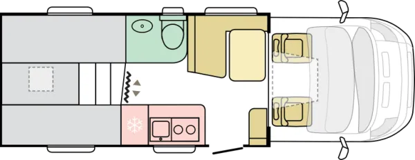 Tagesgrundriss Adria Coral Supreme MB 650 SL
