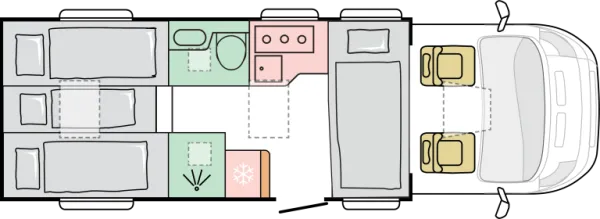 Nachtgrundriss Adria Coral Supreme 670 DL
