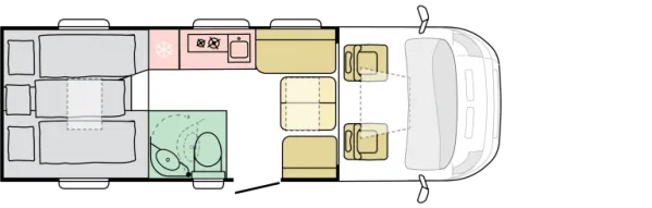 Nachtgrundriss Adria Compact MAX DL