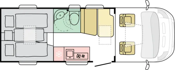 Nachtgrundriss Adria Compact MAX SL
