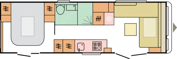 Tagesgrundriss Adria Astella 754 DP