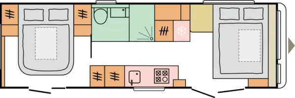 Nachtgrundriss Adria Astella 754 DP