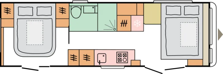 Grundriss Nacht Adria Astella 754 DP - ab Euro 73.210,--