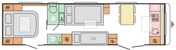 Nachtgrundriss Adria Astella 904 HP Nachtgrundriss Adria Astella 904 HP