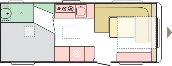 Tagesgrundriss Adria Alpina 583 LP