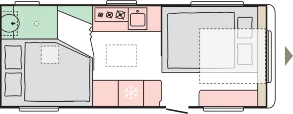Nachtgrundriss Adria Alpina 583 LP