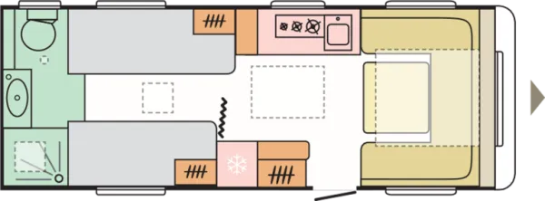 Tagesgrundriss Adria Alpina 613 UT