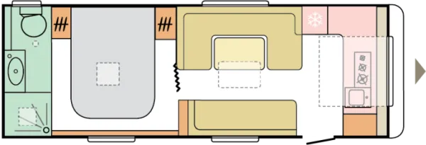 Tagesgrundriss Adria Alpina 663 HT