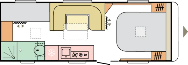 Tagesgrundriss Adria Alpina 663 PT