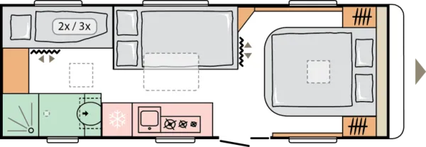 Nachtgrundriss Adria Alpina 663 PT