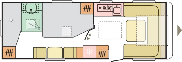 Tagesgrundriss Adria Alpina 663 UK