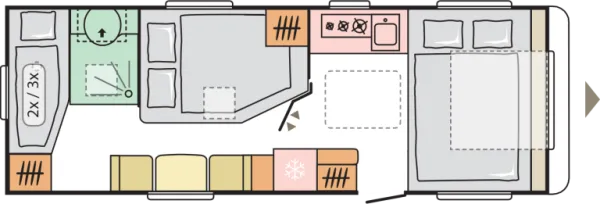 Nachtgrundriss Adria Alpina 663 UK