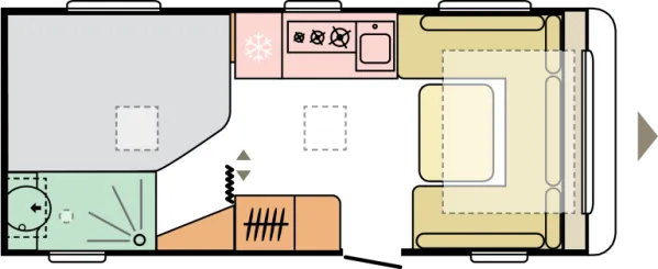 Tagesgrundriss Adria Adora 522 UP