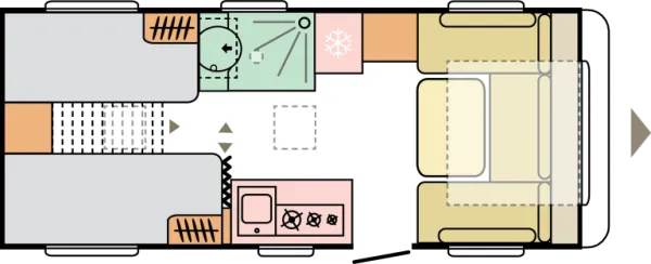 Tagesgrundriss Adria Adora 532 UL