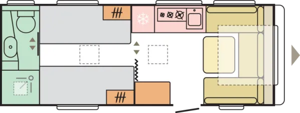 Tagesgrundriss Adria Adora 572 UT