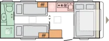 Grundriss Nacht Adria Adora 572 UT - Modell 2026