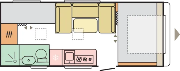 Tagesgrundriss Adria Adora 573 PT