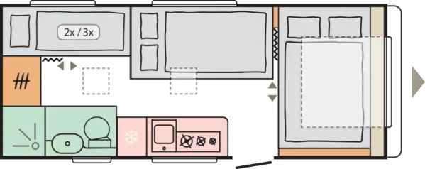 Nachtgrundriss Adria Adora 573 PT