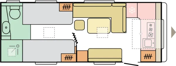 Tagesgrundriss Adria Adora 613 HT