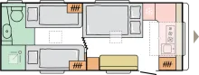 Grundriss Nacht Adria Adora 613 HT - ab Euro 34.740,--