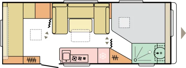 Tagesgrundriss Adria Adora 613 PK