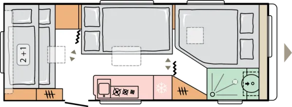 Nachtgrundriss Adria Adora 613 PK