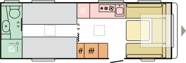 Tagesgrundriss Adria Adora 663 UT