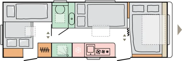 Nachtgrundriss Adria Adora 673 PK