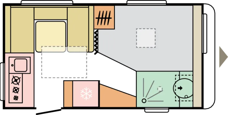 Grundriss Tag Adria Altea 402 PH - ab Euro 22.810,-