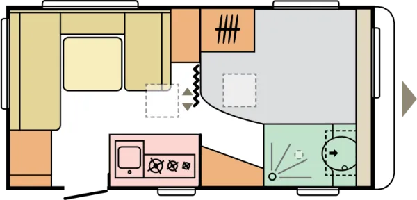 Tagesgrundriss Adria Altea 432 PX