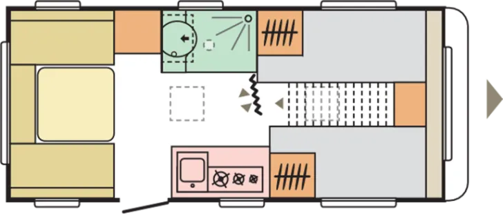 Grundriss Tag Adria Altea 492 LU Verfügbar ab 03/2026