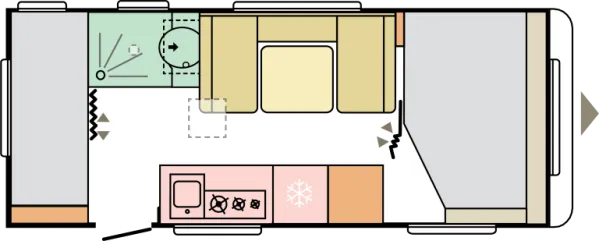 Tagesgrundriss Adria Altea 542 PK