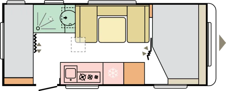Grundriss Tag Adria Altea 542 PK P3