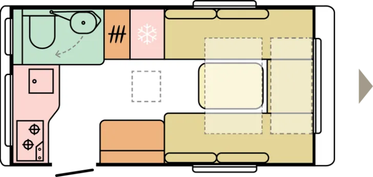 Grundriss Tag Adria Action 391 LH - ab Euro 25.440,-