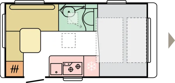 Tagesgrundriss Adria Action 391 PD