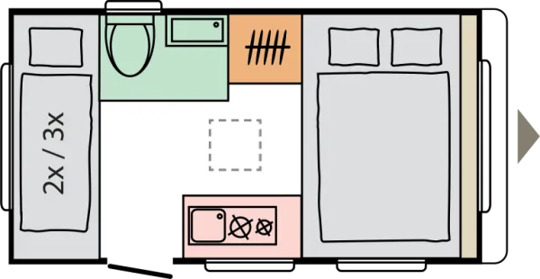 Nachtgrundriss Adria Aviva 360 DK