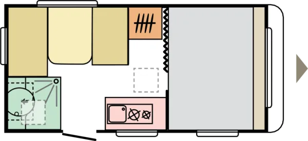 Tagesgrundriss Adria Aviva 400 PS