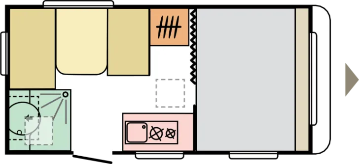 Grundriss Tag Adria Aviva 400 PS - Verfügbar ab 03/2026