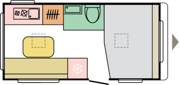 Tagesgrundriss Adria Aviva 422 PY