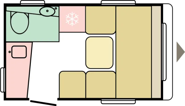 Tagesgrundriss Adria Aviva Lite 300 LH
