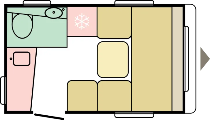 Grundriss Tag Adria Aviva Lite 300 LH - Verfügbar ab 04/2026