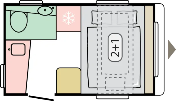 Nachtgrundriss Adria Aviva Lite 300 LH