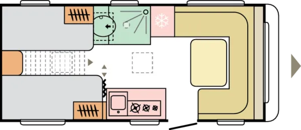 Tagesgrundriss Adria Altea 502 UL 60 Years