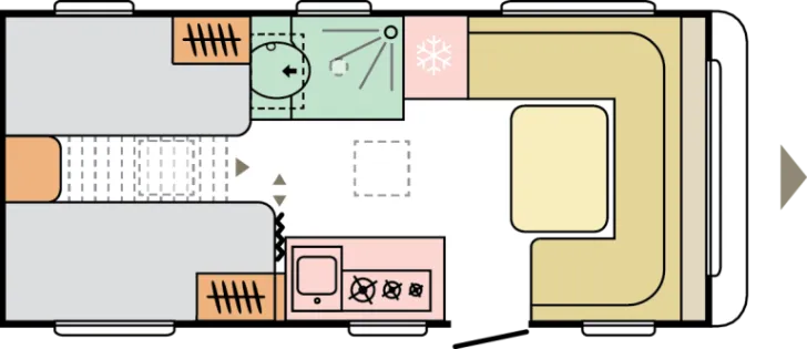 Grundriss Tag Adria Altea 502 UL 60 Years - Verfügbar ab 03/2026