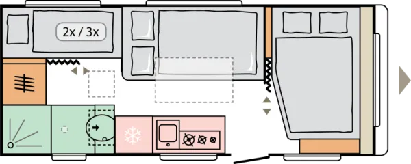 Nachtgrundriss Adria Altea 552 PK 60 Years