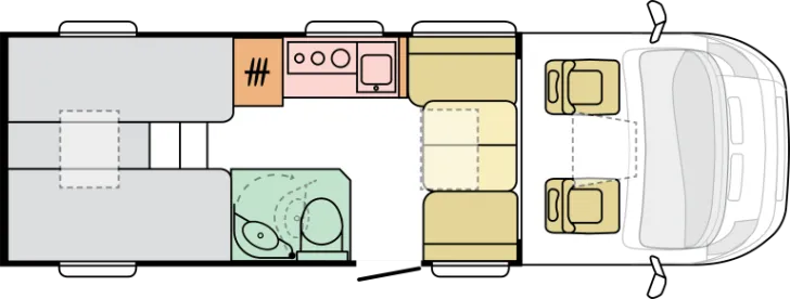 Grundriss Tag Adria Compact DL 60 Years - Verfügbar ab 07/2026